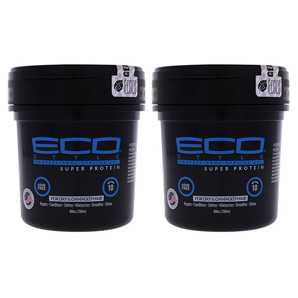 Ecoco Eco Style Gel - Regular Super Protein by Ecoco for Unisex - 8 oz Gel - Pack of 2
