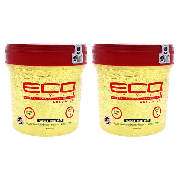 Ecoco Eco Style Gel - Argan Oil by Ecoco for Unisex - 16 oz Gel - Pack of 2