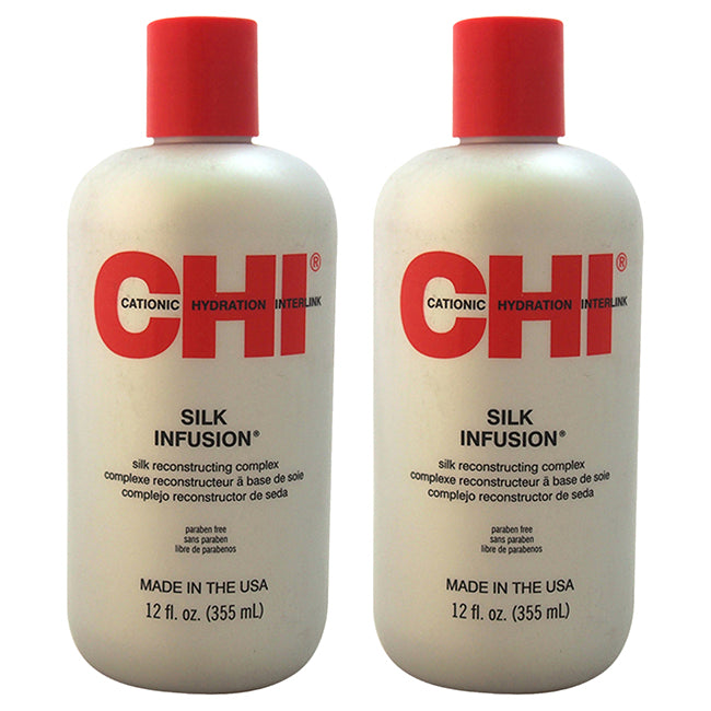 CHI Silk Infusion Silk Reconstructing Complex by CHI for Unisex - 12 oz Reconstructing Complex - Pack of 2