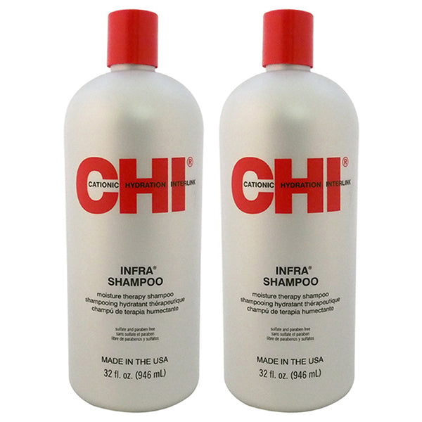 CHI Moisture Therapy Infra Shampoo by CHI for Unisex - 32 oz Shampoo - Pack of 2