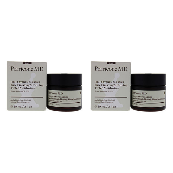 Perricone MD High Potency Classics Face Finishing and Firming Tinted Moisturizer SPF 30 by Perricone MD for Unisex - 2 oz Moisturizer - Pack of 2
