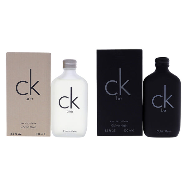 Calvin Klein CK Kit by Calvin Klein for Unisex - 2 Pc Kit 3.4 oz EDT Spray CK One, 3.4oz CK Be EDT Spray