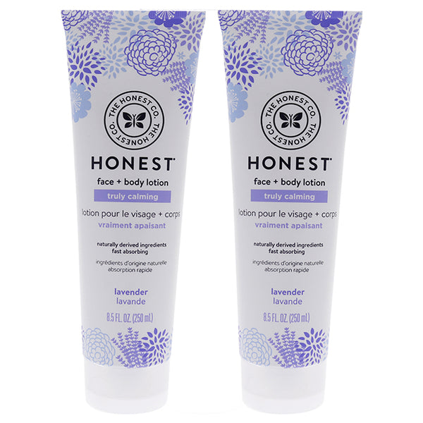 Honest Face Plus Body Lotion Truly Calming - Lavender by Honest for Kids - 8.5 oz Body Lotion - Pack of 2
