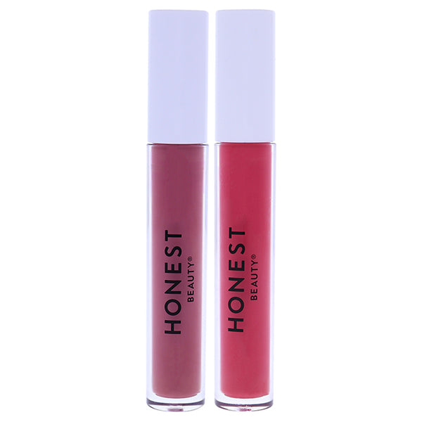 Honest Liquid Lipstick Kit by Honest for Women - 2 Pc Kit 0.12oz Lipstick - Forever, 0.12oz Lipstick - Goddess