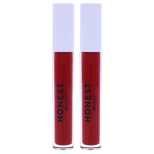 Honest Liquid Lipstick - Love by Honest for Women - 0.12 oz Lipstick - Pack of 2