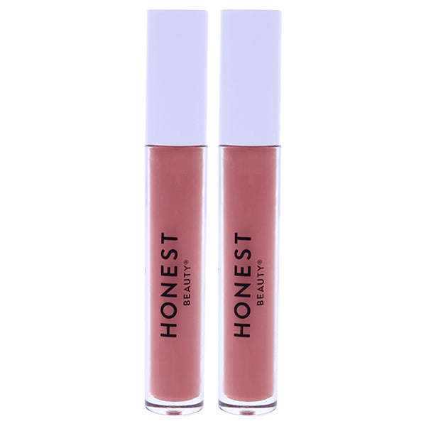 Honest Liquid Lipstick - Off Duty by Honest for Women - 0.12 oz Lipstick - Pack of 2