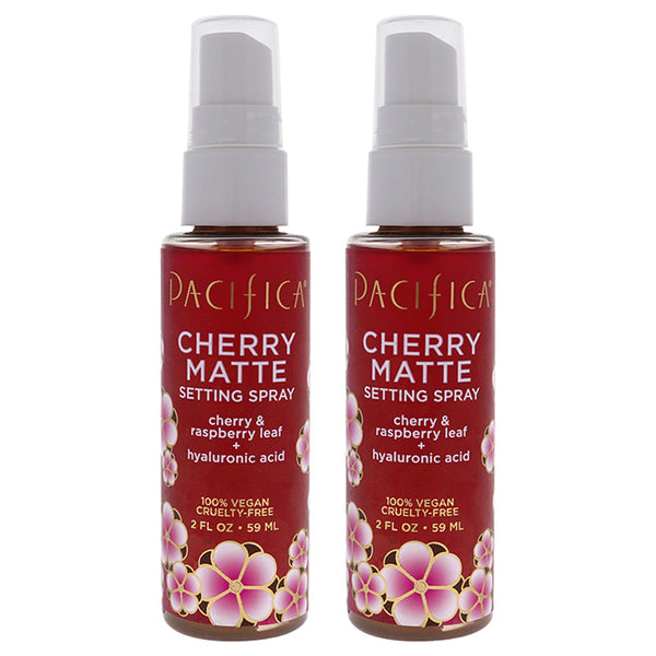 Pacifica Cherry Matte Setting Spray by Pacifica for Women - 2 oz Setting Spray - Pack of 2