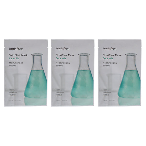 Innisfree Skin Clinic Mask - Ceramide by Innisfree for Unisex - 0.67 oz Mask - Pack of 3