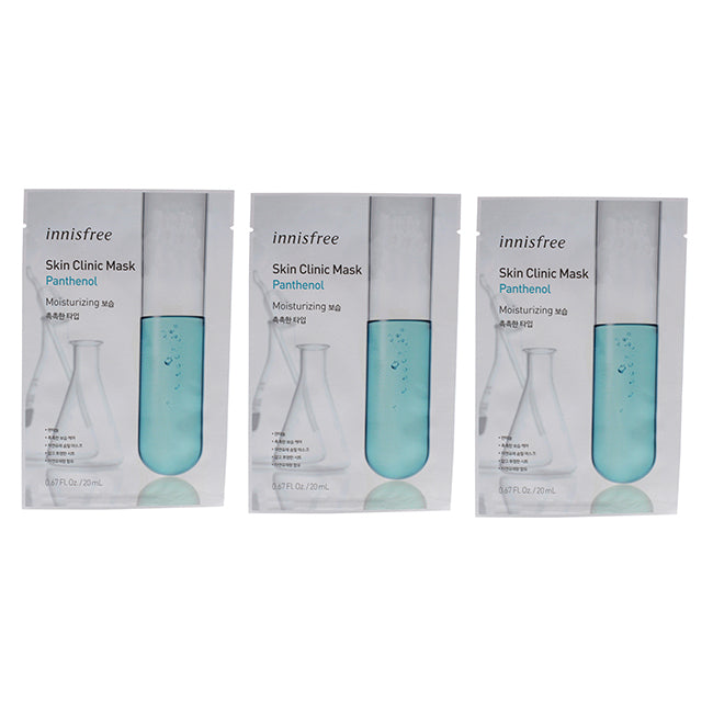 Innisfree Skin Clinic Mask - Panthenol by Innisfree for Unisex - 0.67 oz Mask - Pack of 3
