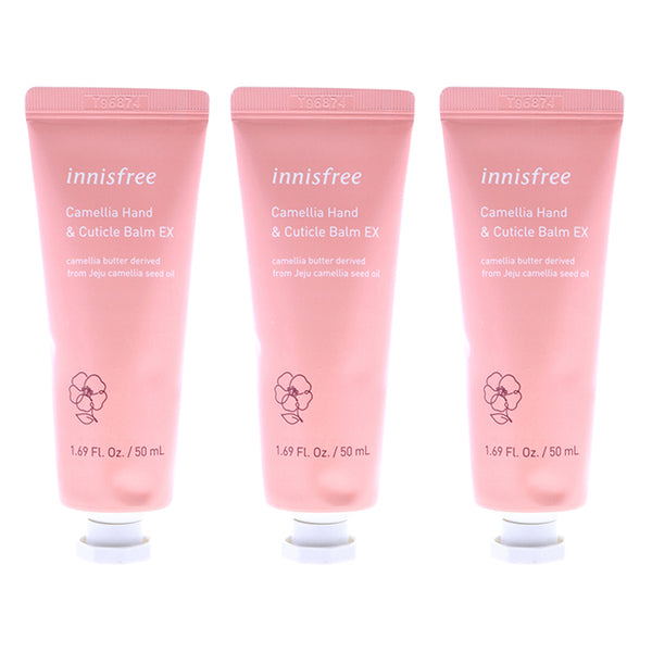 Innisfree Enriching Hand and Cuticle Balm - Camellia by Innisfree for Unisex - 1.69 oz Balm - Pack of 3