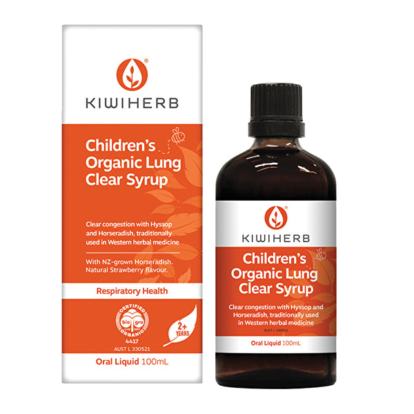 KiwiHerb Kiwiherb Children's Organic Lung Clear Syrup 100ml