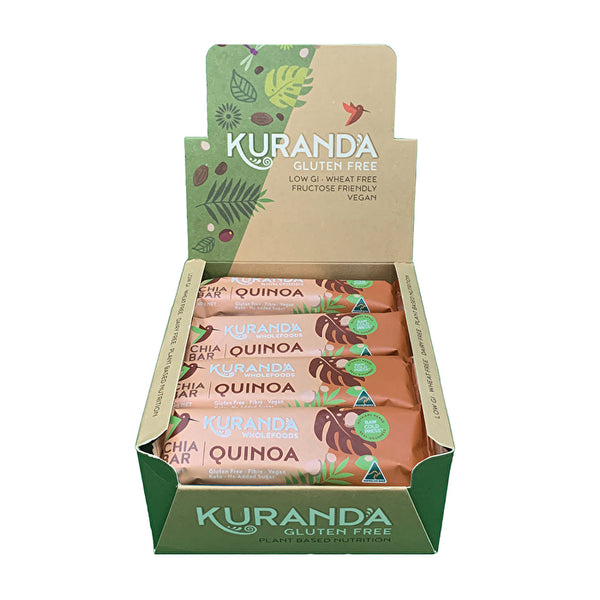 Kuranda Gluten Free Chia Bars Chia & Quinoa 40g x 16 Display
