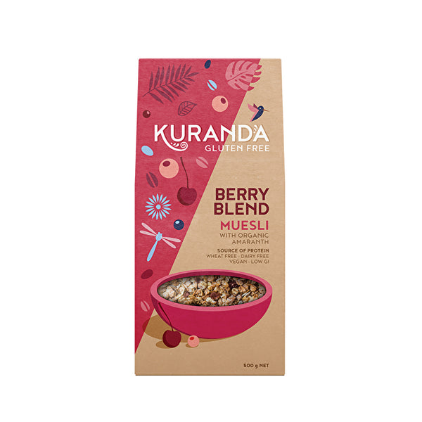 Kuranda Wholefoods Gluten Free Muesli Berry Blend 500g