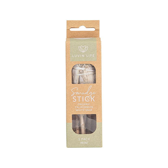 Luvin Life Luvin' Life Organic Californian White Sage Smudge Stick Mini (approx 12cm)