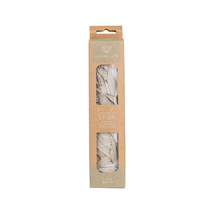 Luvin Life Luvin' Life Organic Californian White Sage Smudge Stick Medium (approx 20cm)