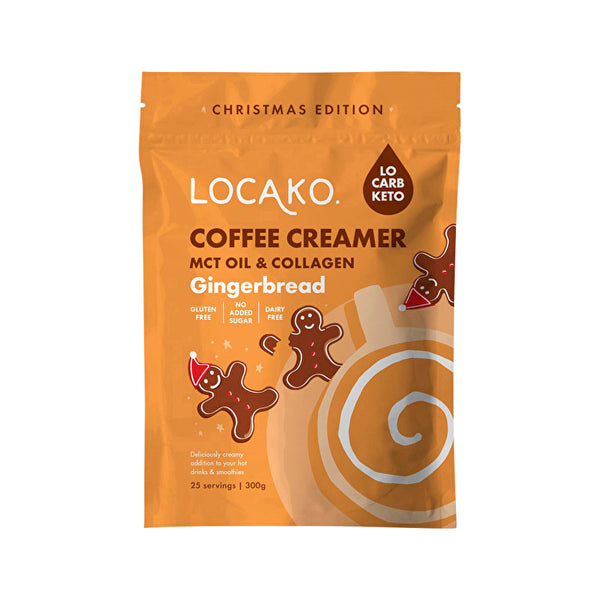 Locako Coffee Creamer Gingerbread (Enriched with MCT Oil & Collagen) 300g