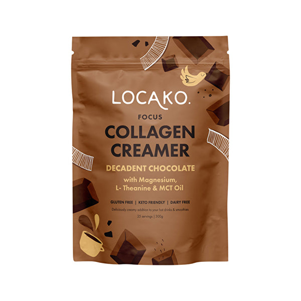 Locako Collagen Creamer Focus (Decadent Chocolate) 300g