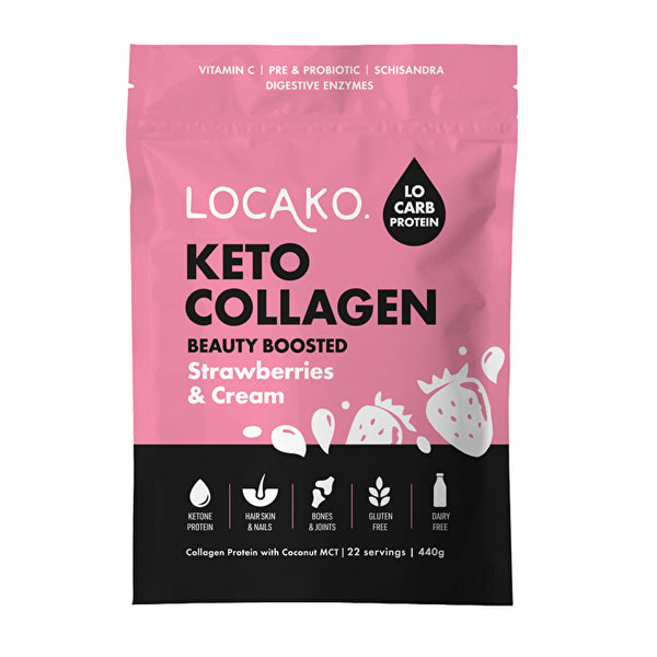Locako Keto Collagen Strawberries & Cream 440g
