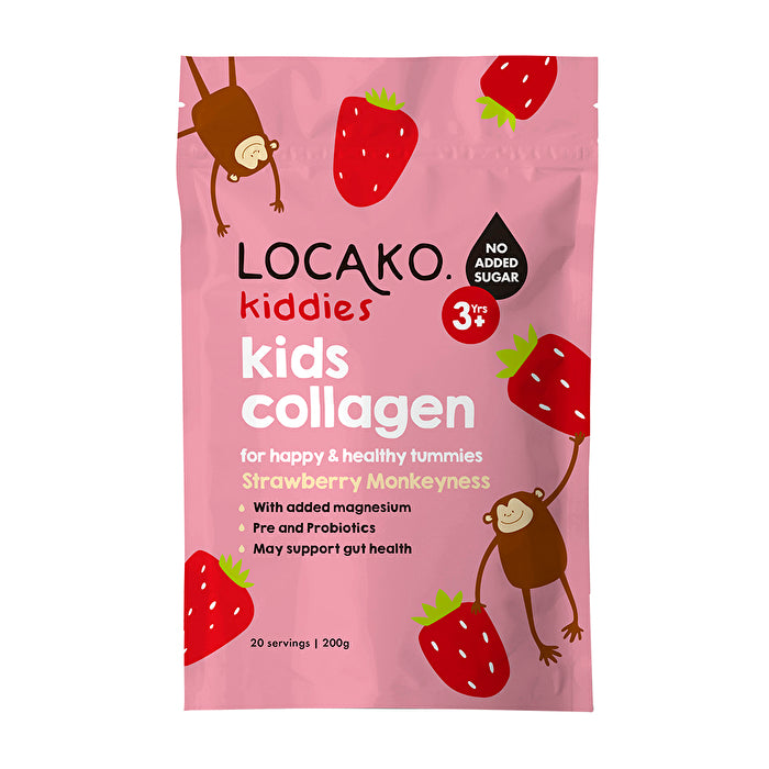 Locako Kiddies Kids Collagen Strawberries Monkeyness 200g