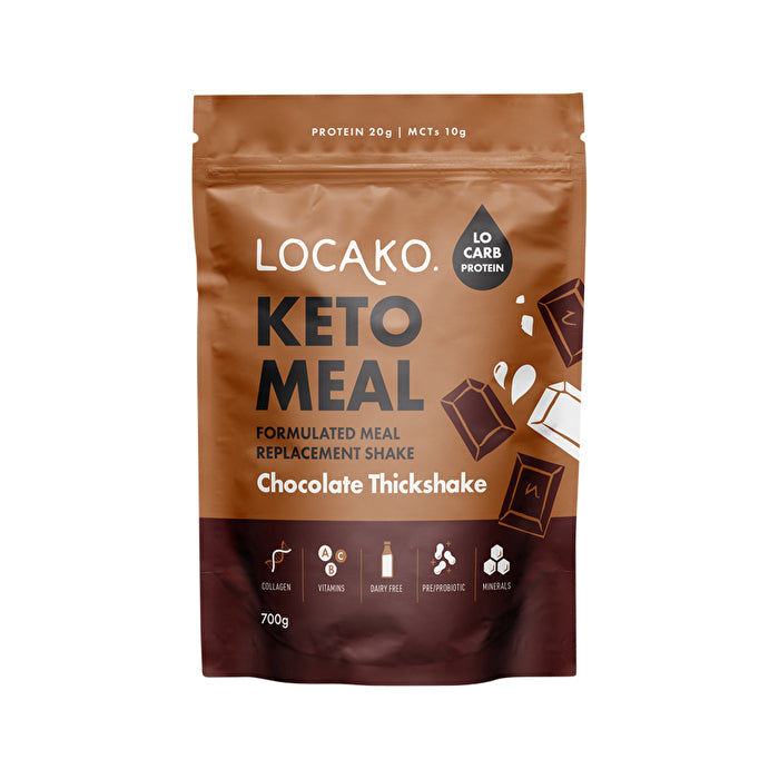 Locako Keto Meal (Formulated Meal Replacement Shake) Chocolate Thickshake 700g