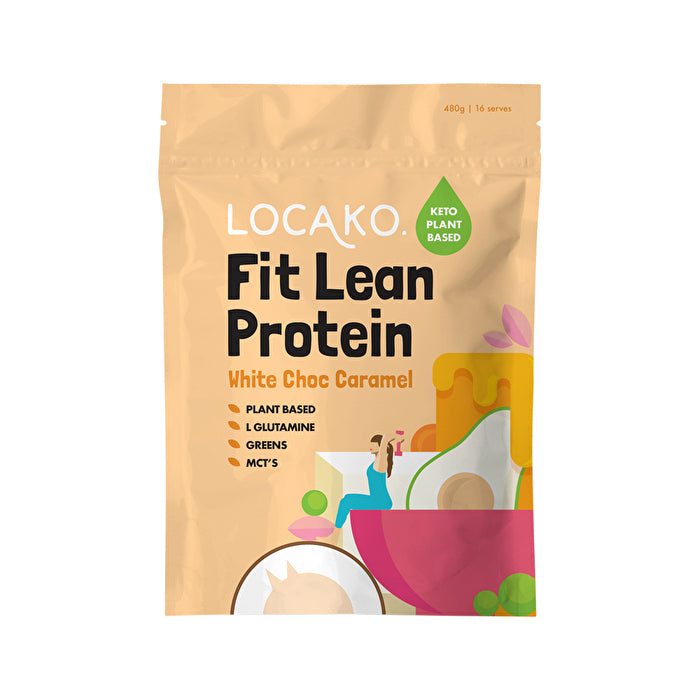 Locako Fit Lean Protein White Chocolate Caramel 480g