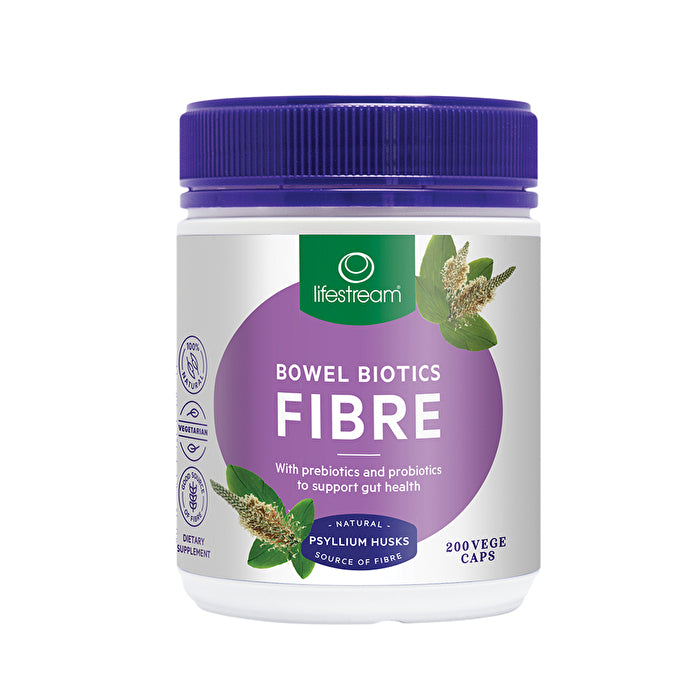 LifeStream Bowel Biotics Fibre with Prebiotics & Probiotics 200vc