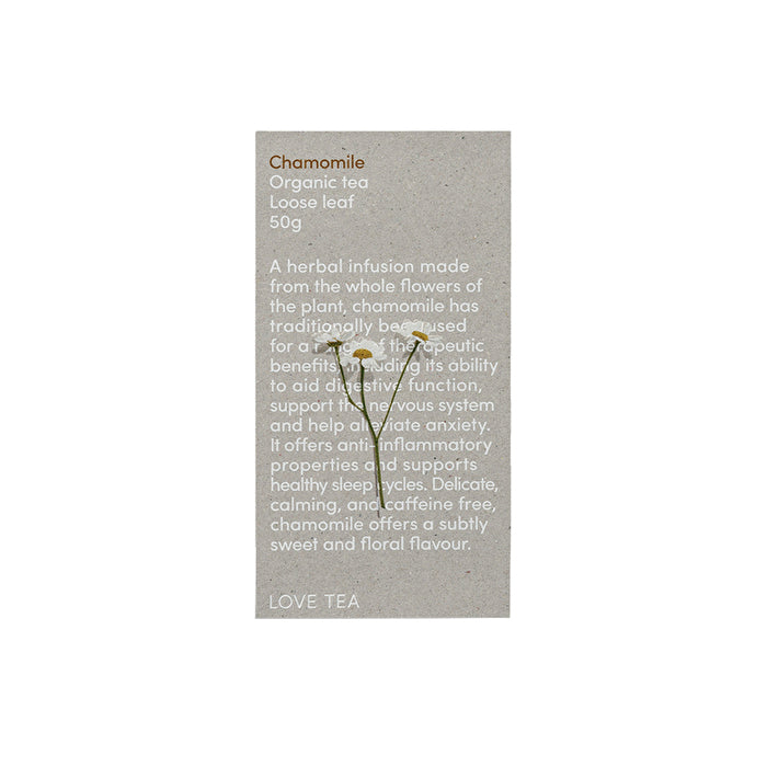 Love Tea Organic Chamomile Tea Loose Leaf 50g