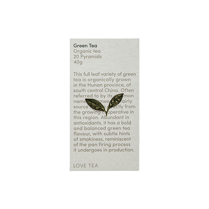 Love Tea Organic Green Tea x 20 Pyramids