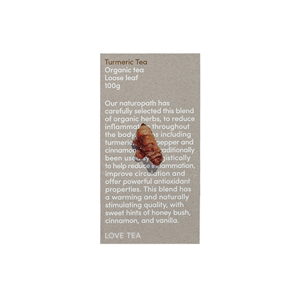 Love Tea Organic Turmeric Tea Loose Leaf 100g