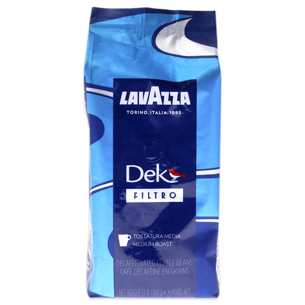 Lavazza Dek Filtro Medium Roast Decaffeinated Coffee Beans by Lavazza - 17.6 oz Coffee