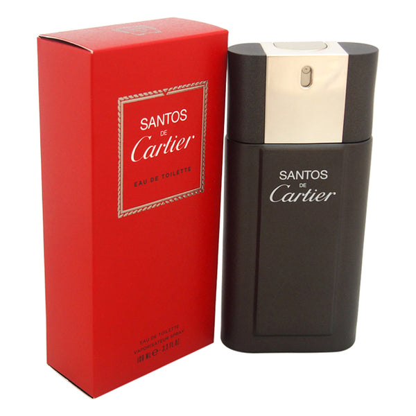 Cartier Santos De Cartier by Cartier for Men - 3.4 oz EDT Spray