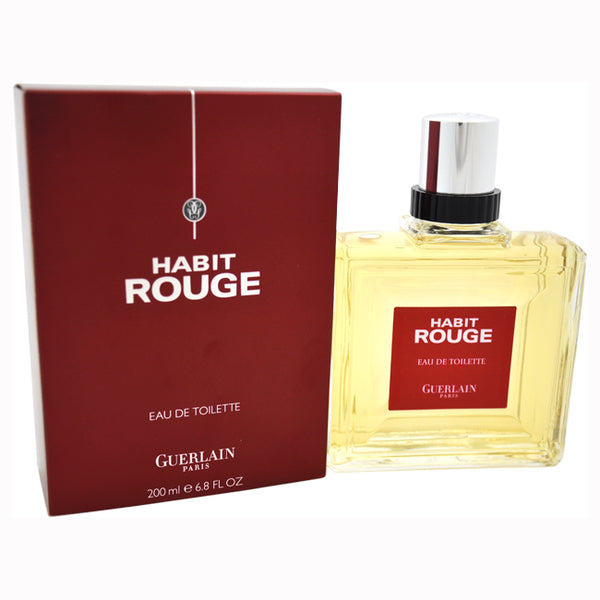 Guerlain Habit Rouge by Guerlain for Men - 6.8 oz EDT Splash