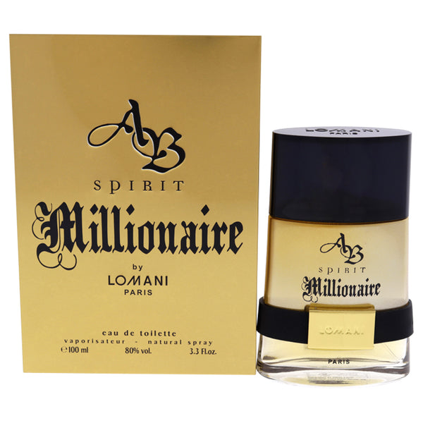 Lomani AB Spirit Millionaire by Lomani for Men - 3.3 oz EDT Spray