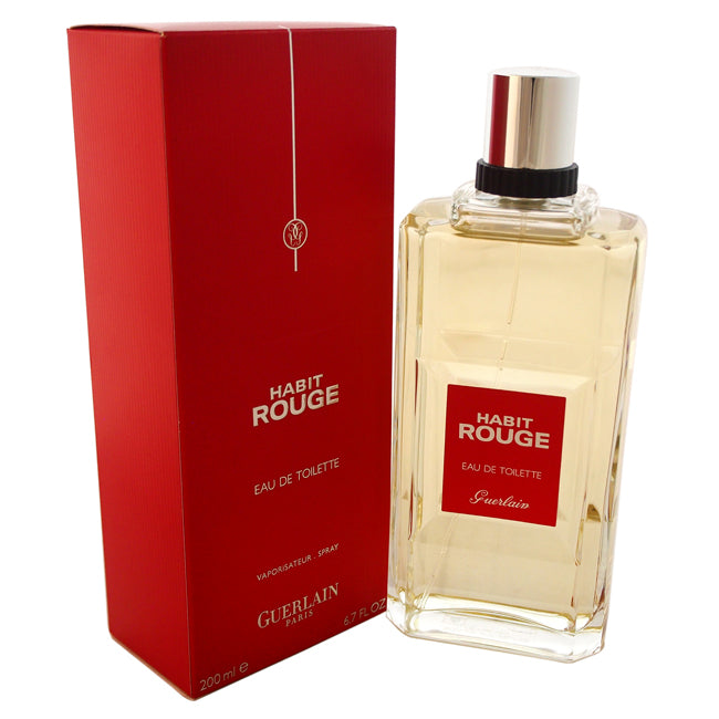 Guerlain Habit Rouge by Guerlain for Men - 6.7 oz EDT Spray