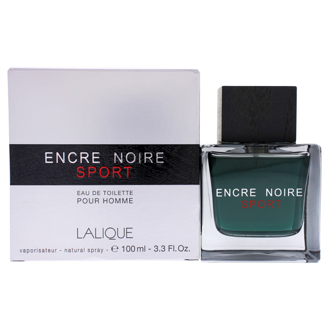 Lalique Encre Noire Sport by Lalique for Men - 3.3 oz EDT Spray