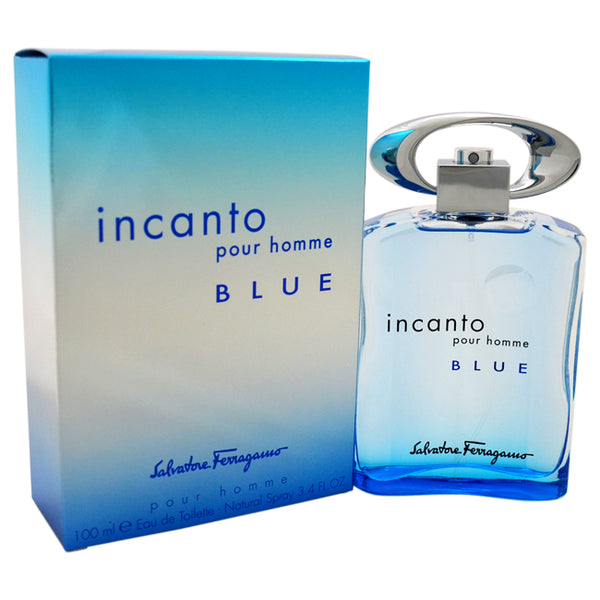 Salvatore Ferragamo Incanto Blue by Salvatore Ferragamo for Men - 3.4 oz EDT Spray