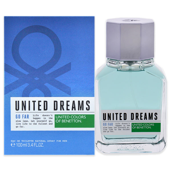 United Colors of Benetton United Dreams Go Far by United Colors of Benetton for Men - 3.4 oz EDT Spray