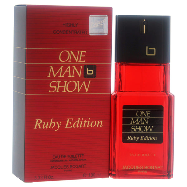 Jacques Bogart One Man Show by Jacques Bogart for Men - 3.33 oz EDT Spray (Ruby Edition)