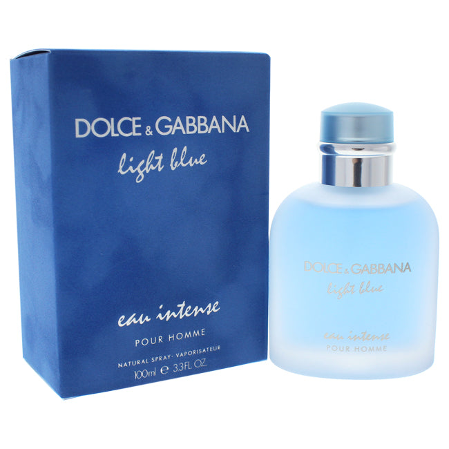 Dolce and Gabbana Light Blue Eau Intense by Dolce and Gabbana for Men - 3.3 oz EDP Spray