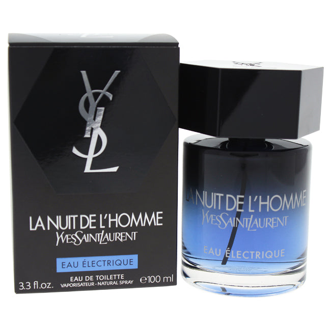 Yves Saint Laurent La Nuit De LHomme Eau Electrique by Yves Saint Laurent for Men - 3.3 oz EDT Spray