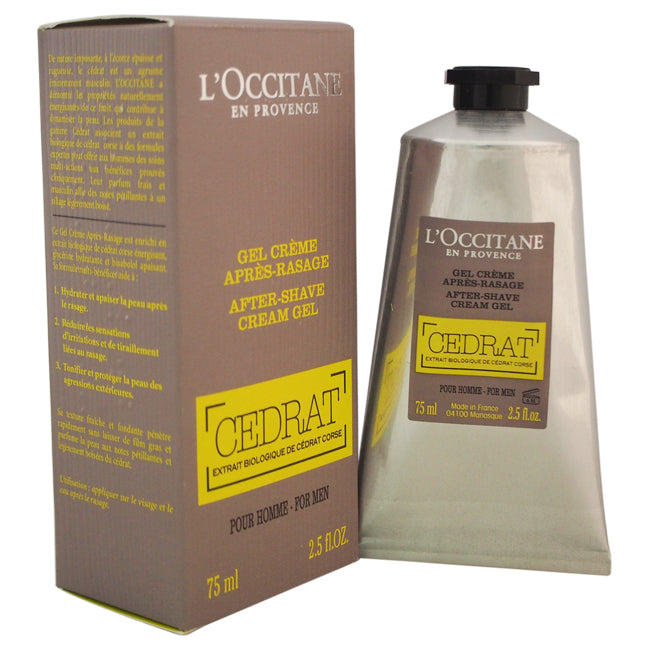 LOccitane Cedrat After Shave Cream Gel by LOccitane for Men - 2.5 oz After Shave Gel