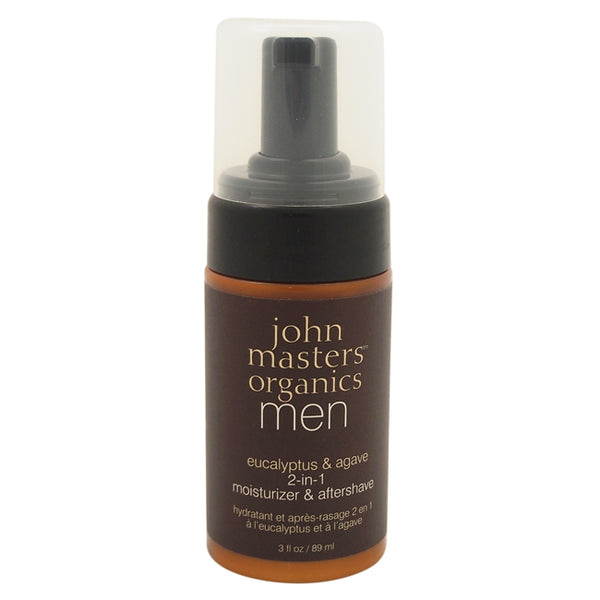 John Masters Organics Eucalyptus & Agave 2 in 1 Moisturizer & Aftershave by John Masters Organics for Men - 3 oz Moisturizer & After Shave