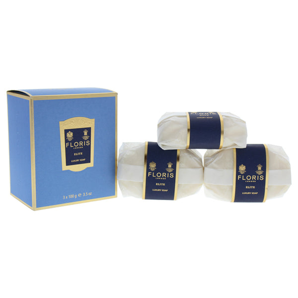 Floris London Elite Luxury Soap by Floris London for Men - 3 x 3.5 oz Soap