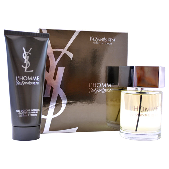 Yves Saint Laurent LHomme by Yves Saint Laurent for Men - 2 Pc Gift Set 3.3oz EDT Spray, 3.3oz All Over Shower Gel