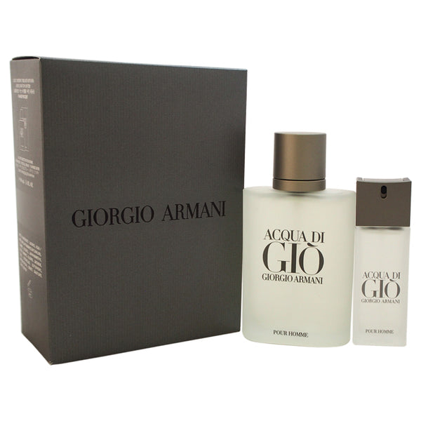 Giorgio Armani Acqua Di Gio by Giorgio Armani for Men - 2 Pc Gift Set 3.4oz EDT Spray, 0.5oz EDT Spray