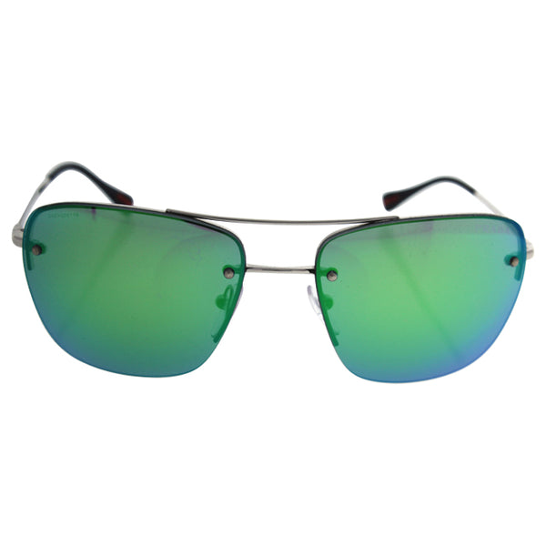 Prada Prada SPS 52R 1BC-1M0 - Silver/Green by Prada for Men - 56-16-135 mm Sunglasses