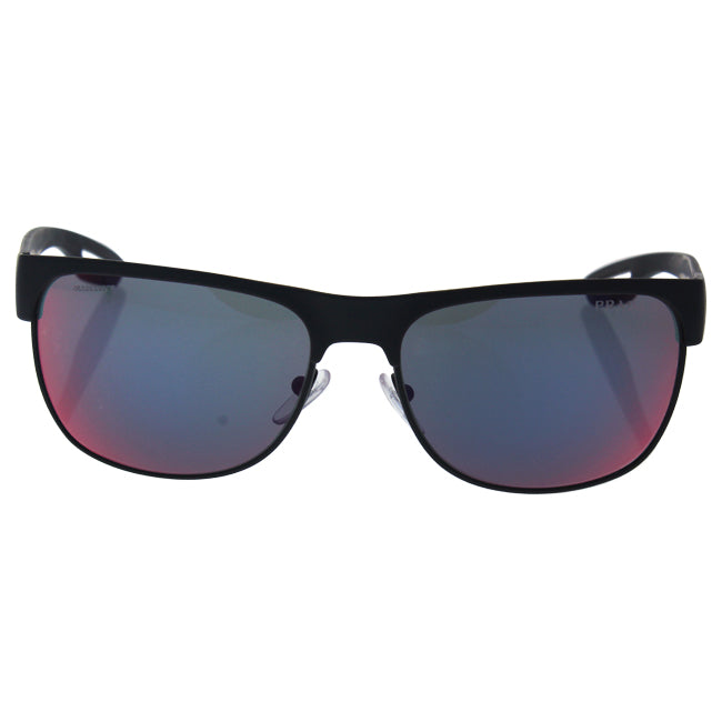 Prada Prada SPS 57Q TFZ-9Q1 - Grey Rubber/Dark Grey Blue Red by Prada for Men - 58-16-140 mm Sunglasses