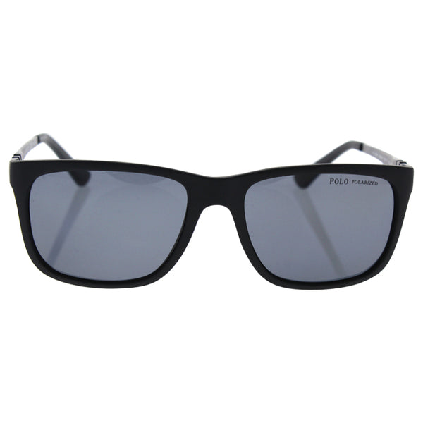 Ralph Lauren Polo Ralph Lauren PH4088 5284/81 - Black Matte/Grey Polarized by Ralph Lauren for Men - 55-17-145 mm Sunglasses