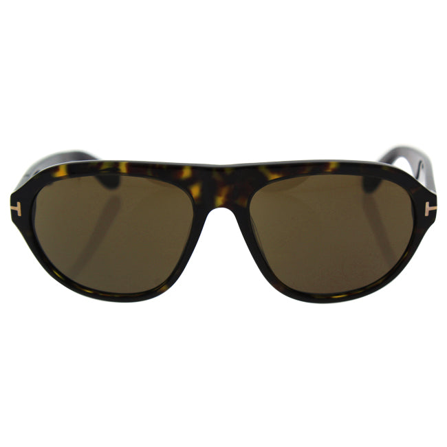 Tom Ford Tom Ford TF397 52J Ivan - Dark Havana/Brown by Tom Ford for Men - 58-17-145 mm Sunglasses