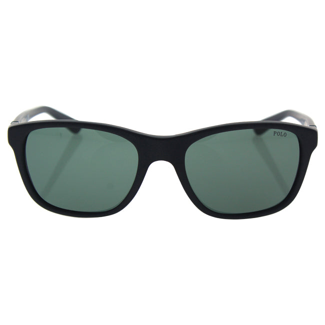 Ralph Lauren Polo Ralph Lauren PH 4085 5284/71 - Matte Black/Green by Ralph Lauren for Men - 55-19-140 mm Sunglasses